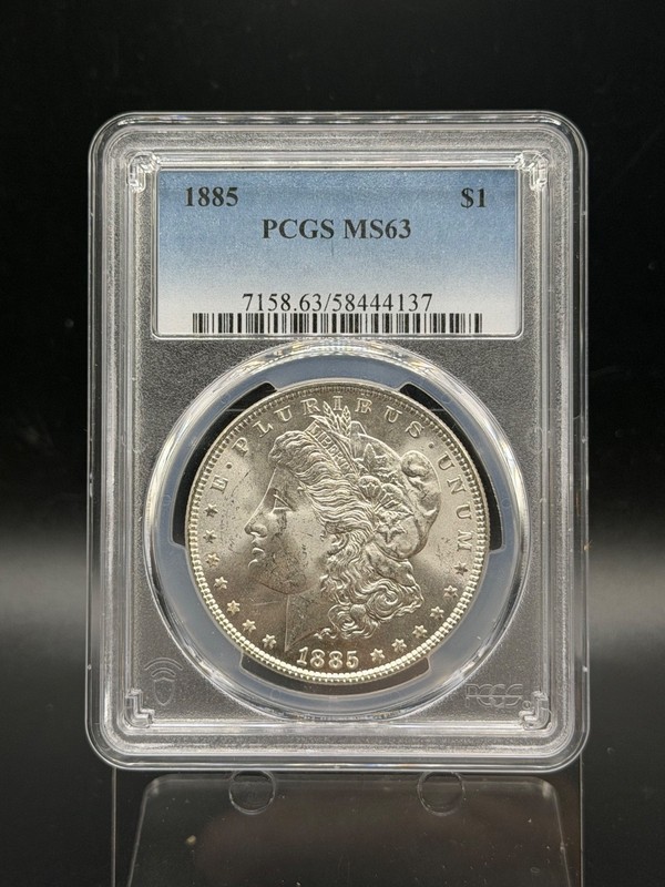 1885 Morgan Silver Dollar $1 PCGS MS63 ~ Very Nice Morgan!