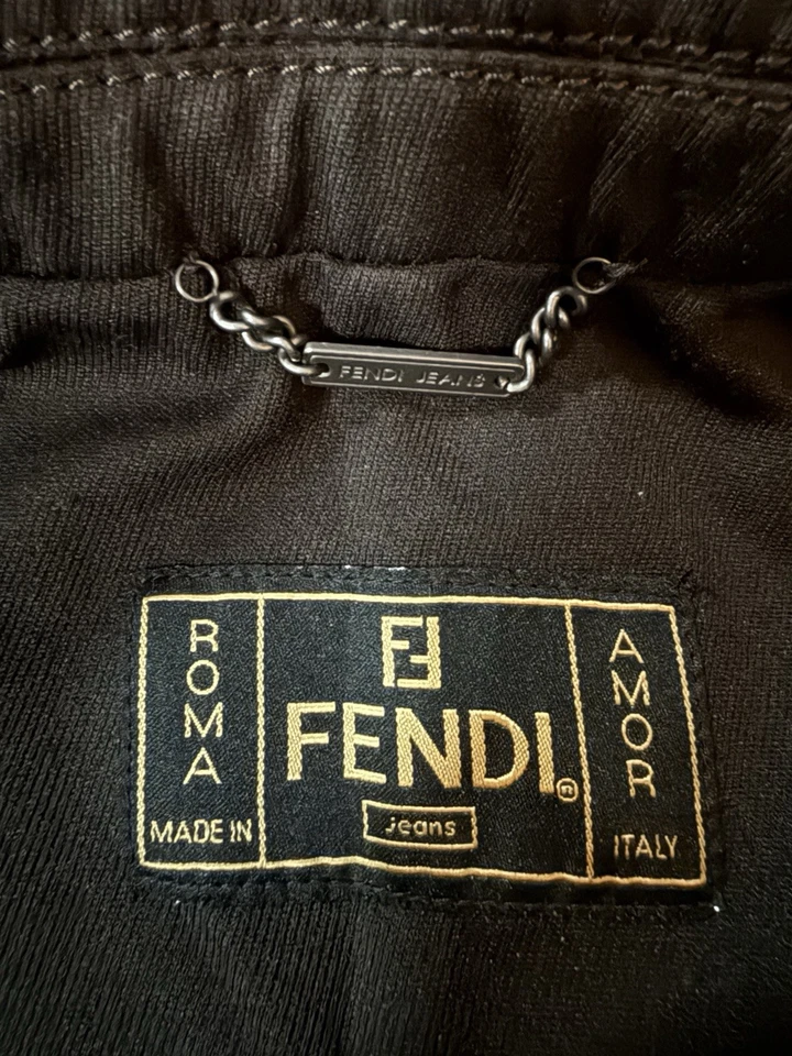 Fendi Jeans Vintage Jacket Italy Swinger International SpA Size 40 Women’s Brown - Image 2 of 4