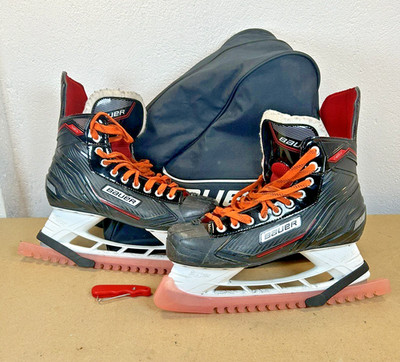 UK Größe 8 Bauer NSX Schlittschuhe und schwarze Tragetasche Schnürsenkelspanner 12
