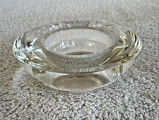 VTG Thick Glass Candlestick Holder 1 7/8" Diameter For Votive  Taper Candles