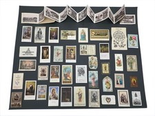 Antique Catholic Holy Card Lot 39pc German Czech c1880-1930 Lace Gilt Collection