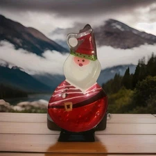 Chrismas Santa Glass Dish