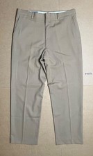 VTG Pendleton Men  s 36x31 Virgin Wool Flat Front Slacks Pants Beige Excellent