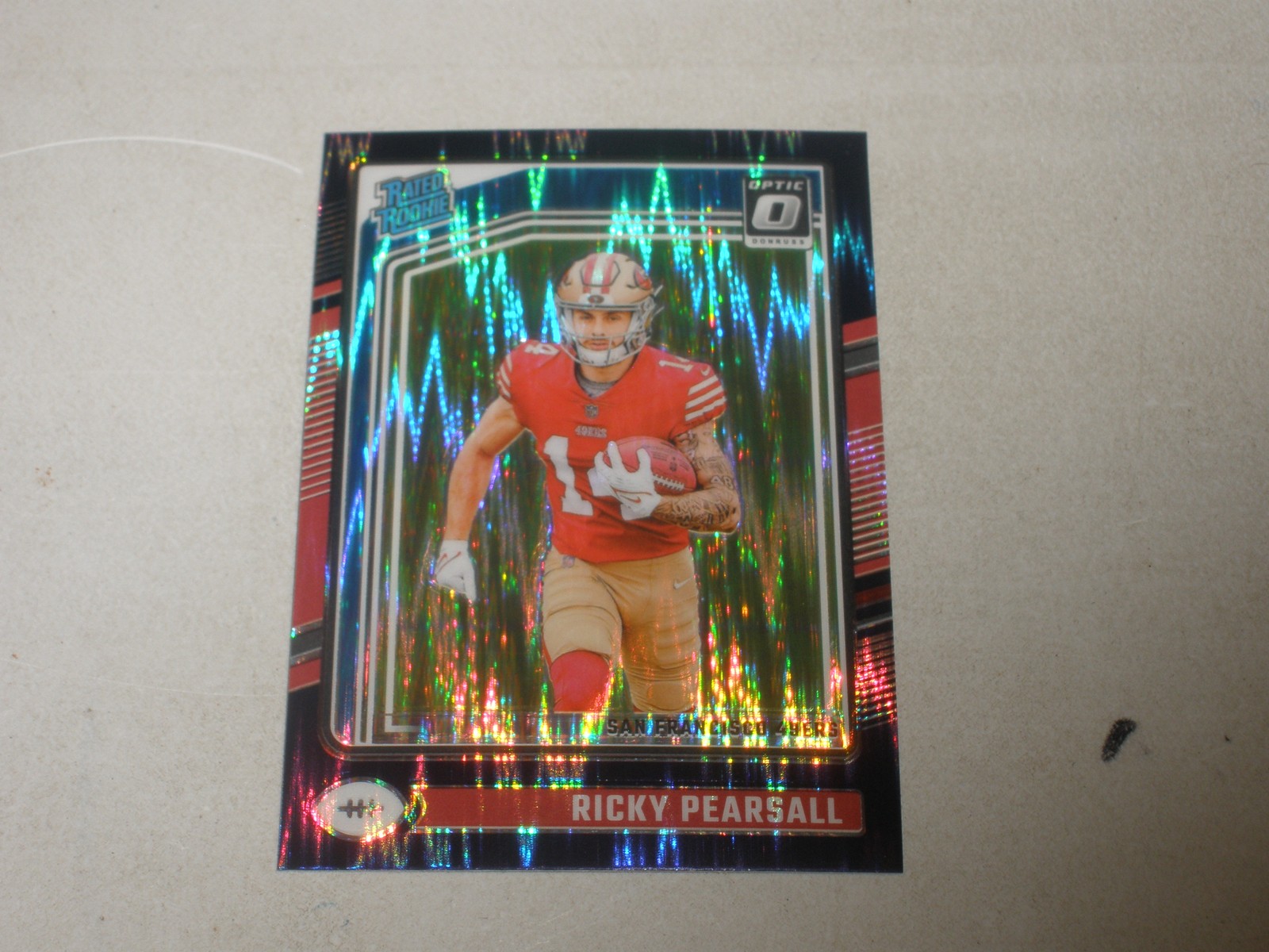 2024 Donruss Optic Rated Rookie Purple Shock Prizm #284 Ricky Pearsall RC