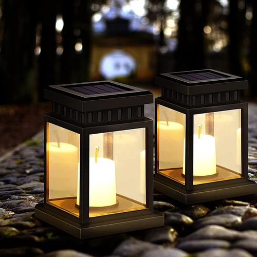 LED Solarleuchte Solarbetriebene Hängelaterne Leuchten Außen Garten Tisch Lampe - Bild 6 von 24
