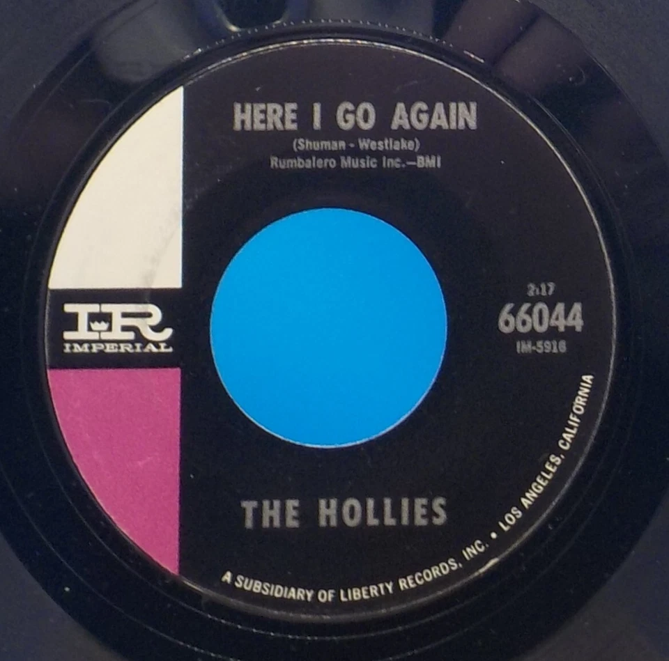 The Hollies 45 Lucille / Here I Go Again - NM H12 Foto 2 de 2