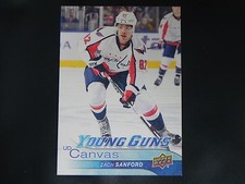 2016-17 Upper Deck UD Canvas Young Guns #237 Zach Sanford Washington Capitals