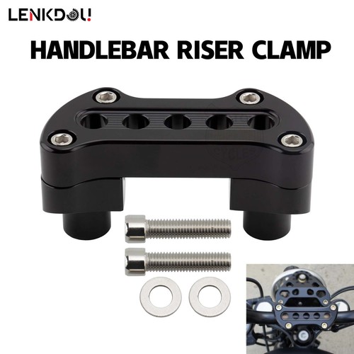 For Harley Sportster Dyna Softail Road King 1" Handlebar Risers Top Clamp Mount - Picture 2 of 10