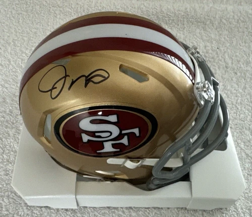 JOE MONTANA AUTOGRAPHED SIGNED 49ers MINI HELMET MONTANA HOLOGRAM AUTHENTICATED