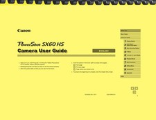 Canon Powershot SX60 HS Digital Camera OWNER'S USER MANUAL