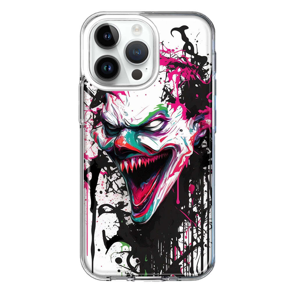Case for Apple iPhone 15 Pro Max Evil Joker Face Painting