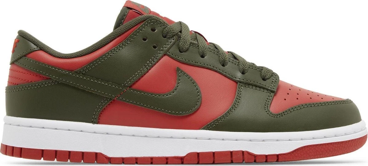 Nike Dunk Low Cargo Khaki Mystic Red for Sale | Authenticity