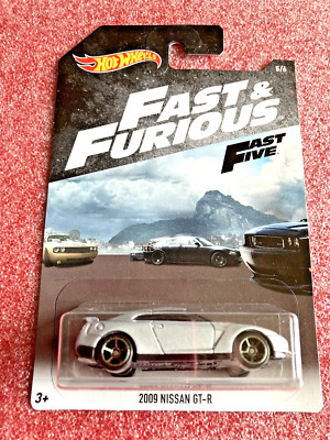 2018 Hot Wheels 2009 Nissan GT-R Silver Fast & Furious FKF14 (HW723)