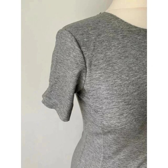 Grey COS Sheath Dress Size XS 6 - 8 Short Sleeves image 3