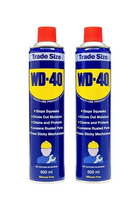 WD-40 Mehrzweckprodukt - Doppelpack 600ml Dose Das ultimative Gleitmittel, Rost