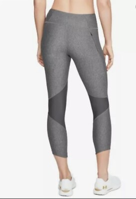 Under Armour Pants Womens XS Gray Heat Gear Crop Capri Leggings Pull-On NWT