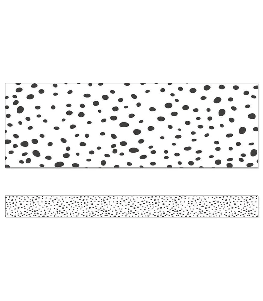 批量 6 套 Carson Dellosa 3 英寸 x 36 英尺 直边边框黑点设计 — 第 2/4 张图片