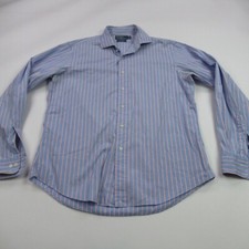 Polo Ralph Lauren Shirt Mens 16.5 Long Sleeve Lightweight Stripes Estate