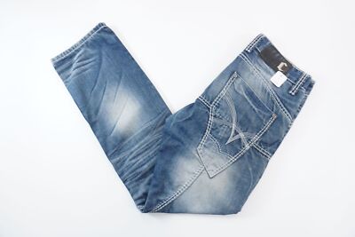 Cap Town Iii Herren Jeans W30 L30 30/30 blau stonewashed destroyed gerade F3298