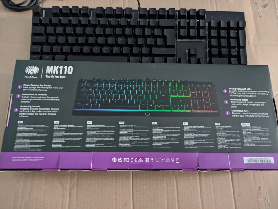 Cooler Master MasterKeys MK110 Tastiera RGB 6 Zone Gaming Mem-ccanica - Immagine 4 di 4