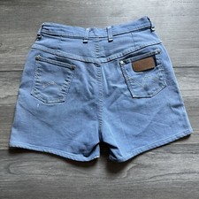 60s Sanforized Wrangler Denim Jean Shorts Western Cowgirl High Rise Vintage