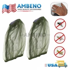 Anti-Mosquito Bug Bee Insect Head Net Hat Cap Sun Protection Fishing Hiking 2x