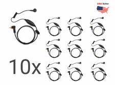 10x Earbud  PTT Headset for Motorola Radios SL300 SL3500 SL7550 SL7580 TLK110