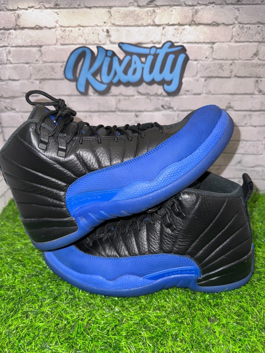 Nike Air Jordan 12 Black Game Royal size 9.5 130690-014 OG XII 