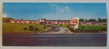 Motel Modernaire, Shenandoah Valley, Winchester, VA Oversize Chrome Postcard