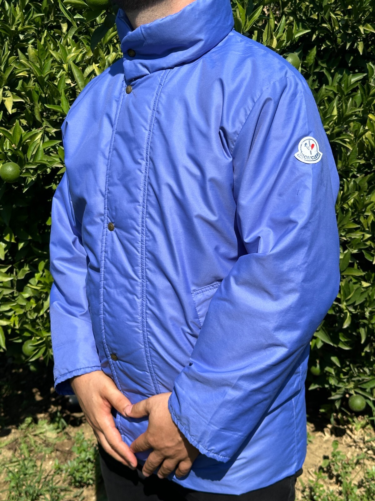 Rare 1973 Moncler Grenoble Goose Down Piumino Quilted Puffer Jacket Size 2 M image 2