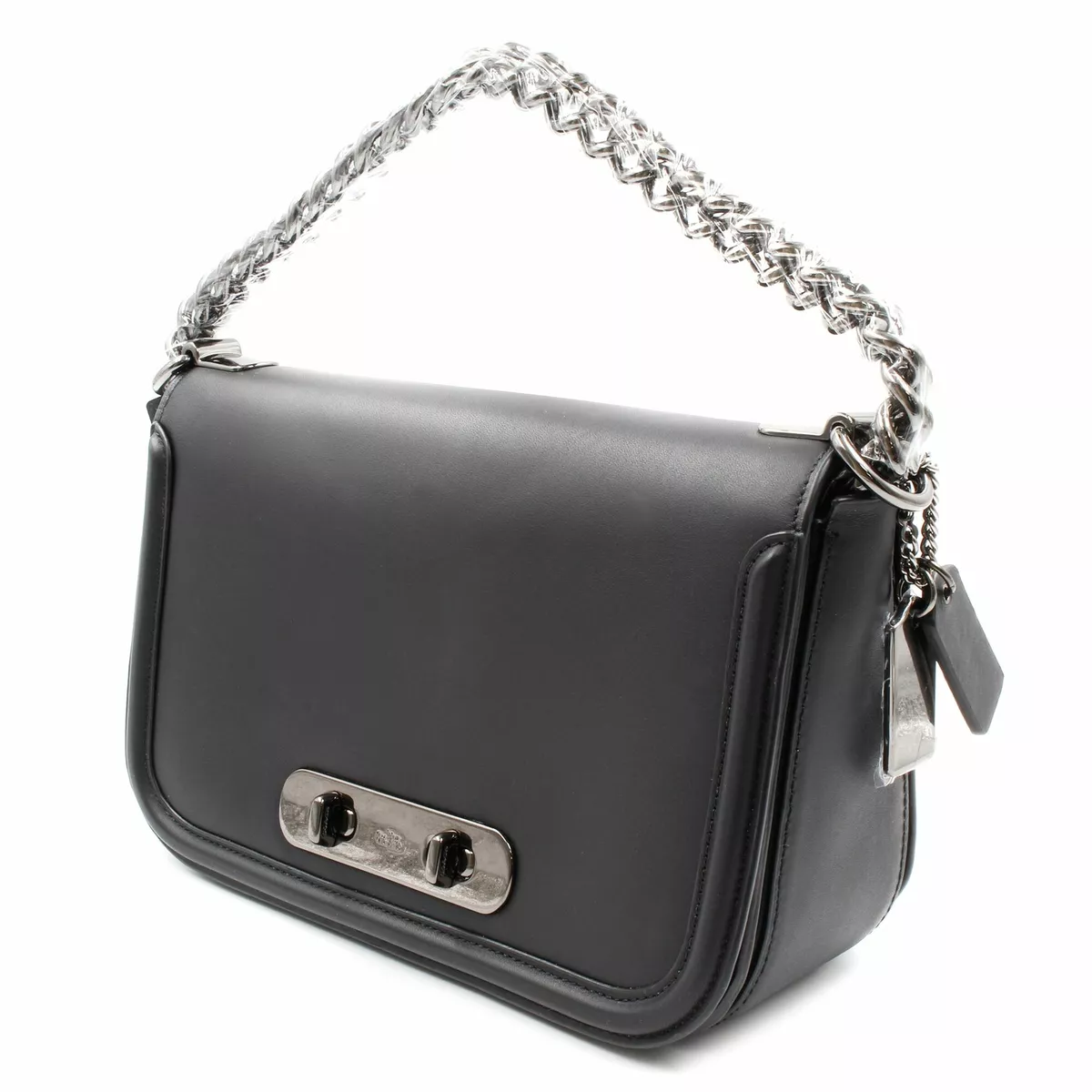 Coach Swagger Leather Gunmetal Hardware Crossbody Shoulder Womens