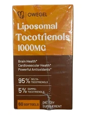 Liposomal  Tocotrienols - Antioxidant Support - High Potency - 1000 mg - 60 ct