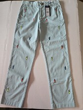 Vineyard Vines Boys Embroidered Surfboard Breaker Pants Size 12