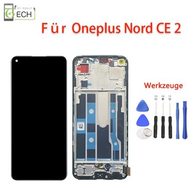 Für OnePlus Nord CE 2 5G (IV2201) LCD Display mit Rahmen Touch Screen Bildsc...