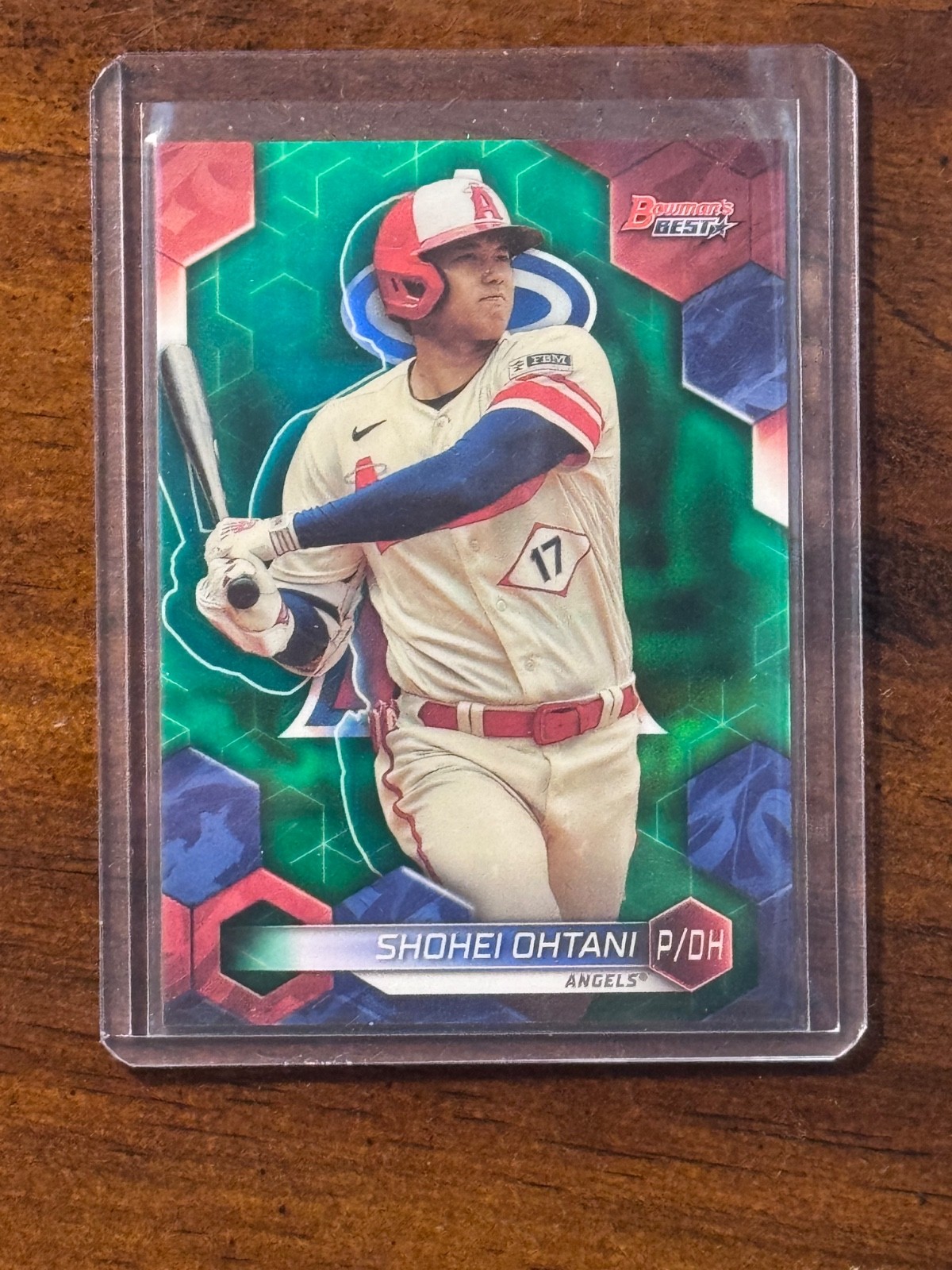 2023 Bowman's Best - Shohei Ohtani #62 Green Refractor /99 LA Angels