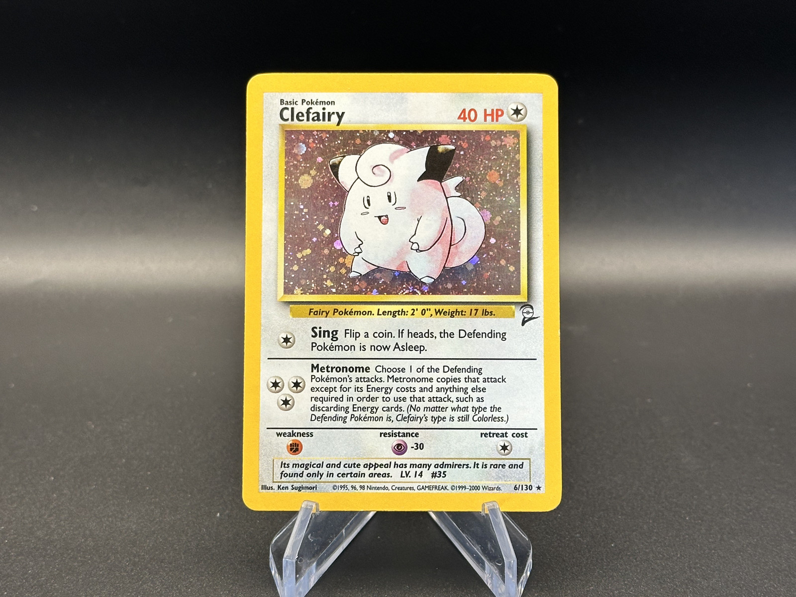 Clefairy - Holo - 6/130 Base Set 2 - WOTC Unlimited - Pokémon TCG - 2000