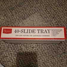 Sears Projector 40-Slide Tray 3 9975 End Lock Feature New Open Box