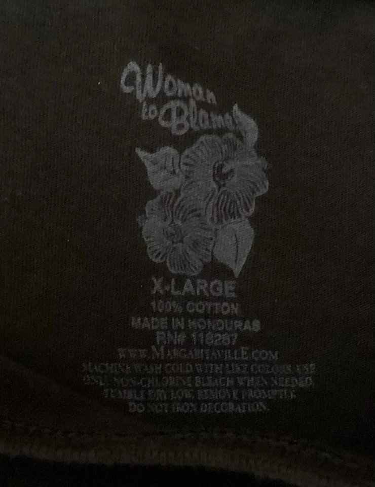 Ladies XL MARGARITAVILLE Nashville T Shirt, Black, Short Sleeve - Image 4 of 4