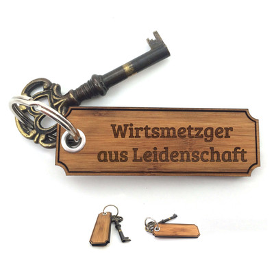 anhänger für tasche Wirtsmetzger - Geschenk Damen Schlüsselanhänger Taschen