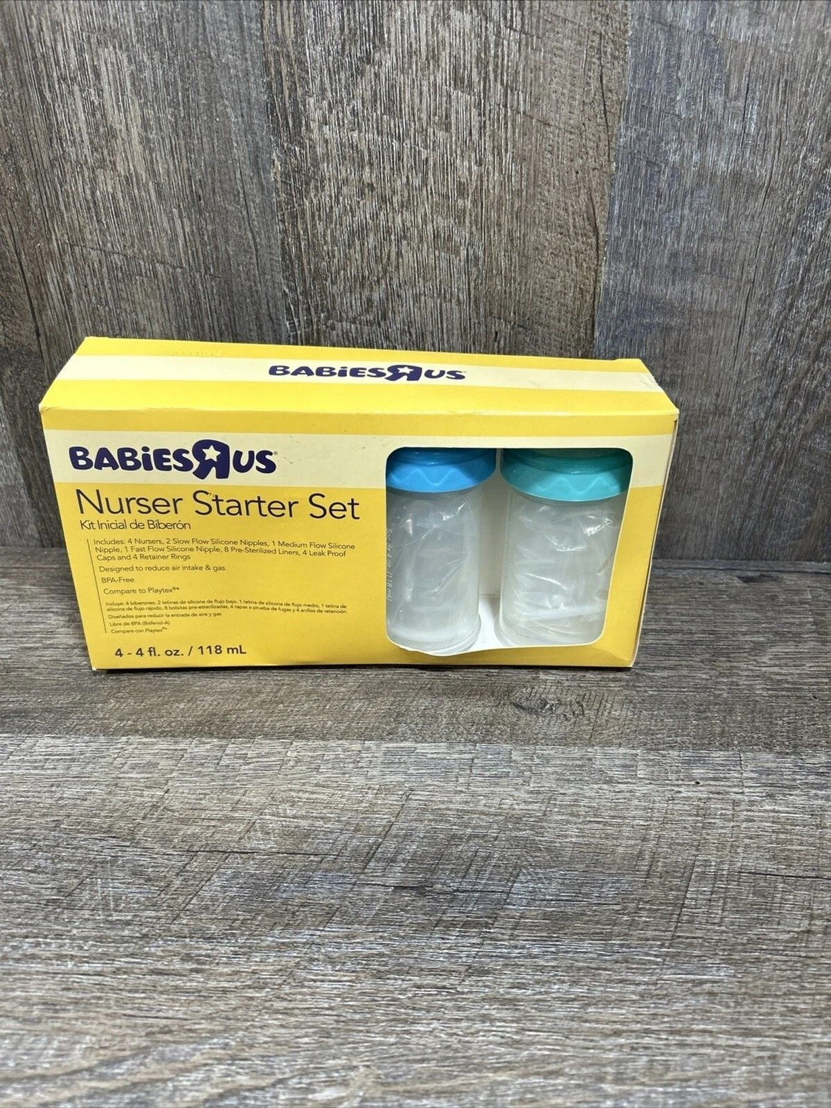 Babies R Us Nurser Starter Set (4) 4 Oz. BPA Free
Opens in a new window or tab