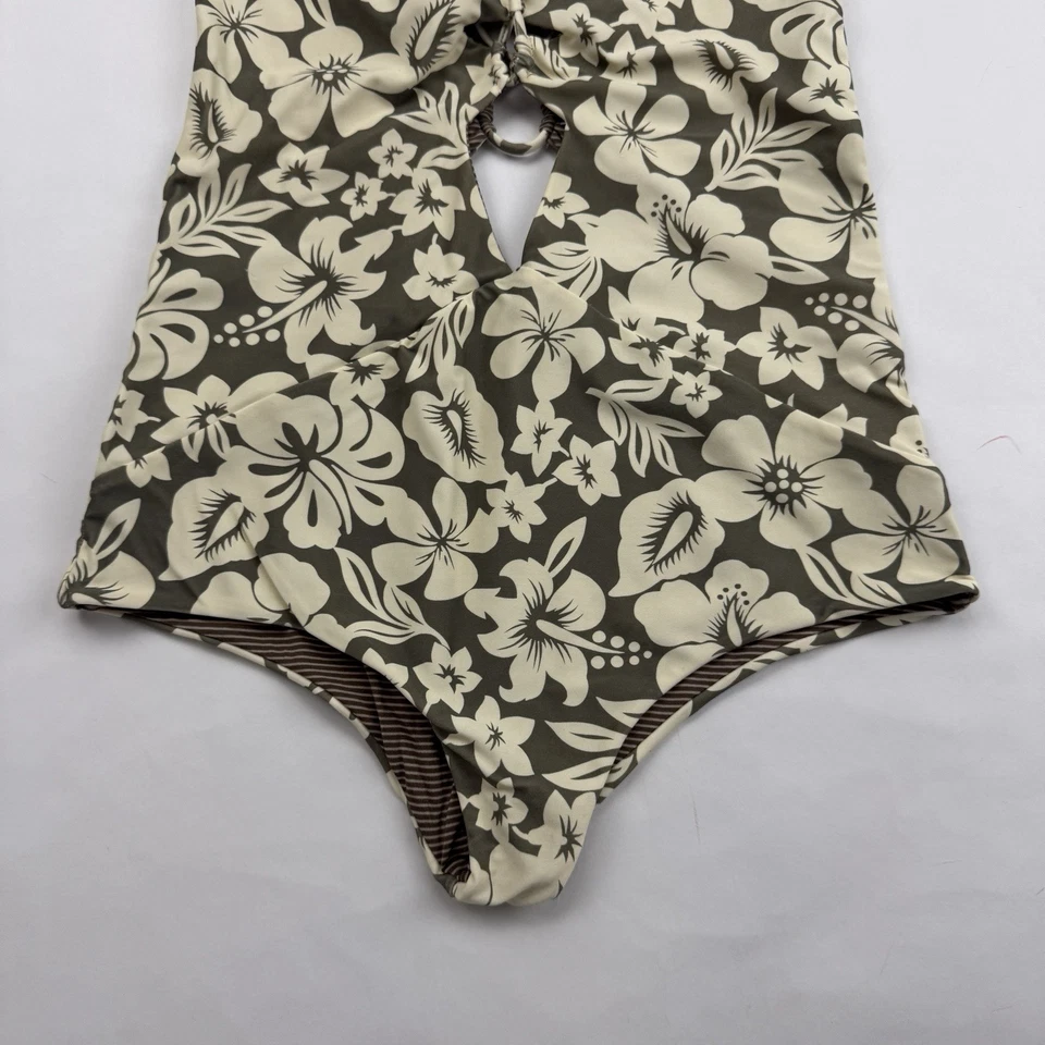 Traje de baño de una pieza ACACIA 2022 Kokomo Huahine crema/taupe Cheeky Plunge talla S Foto 4 de 4