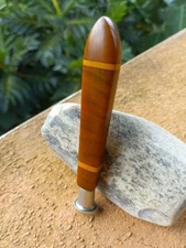 Mid Century Caramel Swirl Solingen Germany Bakelite Custom Tobacco Pipe Tamper