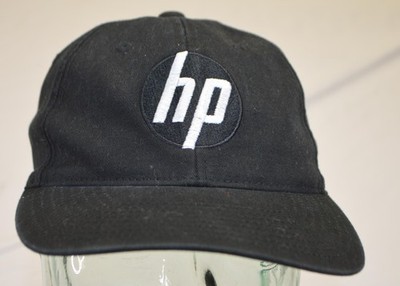HP baseball cap, hat Fitted Small Medium Black Embroidered Logo