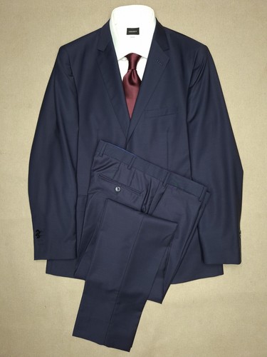 Traje Massimo Dutti azul marino, 42R slim fit, lana italiana. - Imagen 2 de 23