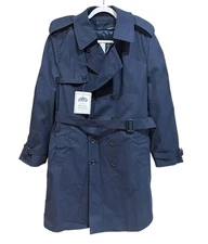 NWT DSCP Defender Collection Military All-Weather Long Coat  Navy Blue Men’s 40S
