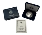 2011 W American Eagle One Ounce Silver Proof Coin w/Box and COA