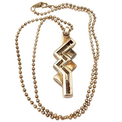 Final Fantasy XIII Lightning Silver 925 Pendant Necklace Square