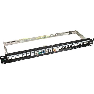 76824B inline patch panel RJ-45 X 24 black 1U 48.3 cm (19) ~D~
