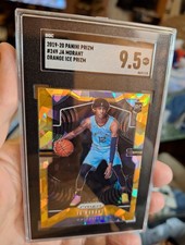 Ja Morant Orange Ice Prizm Rc Panini #249 Sgc 9.5 Memphis Grizzlies
