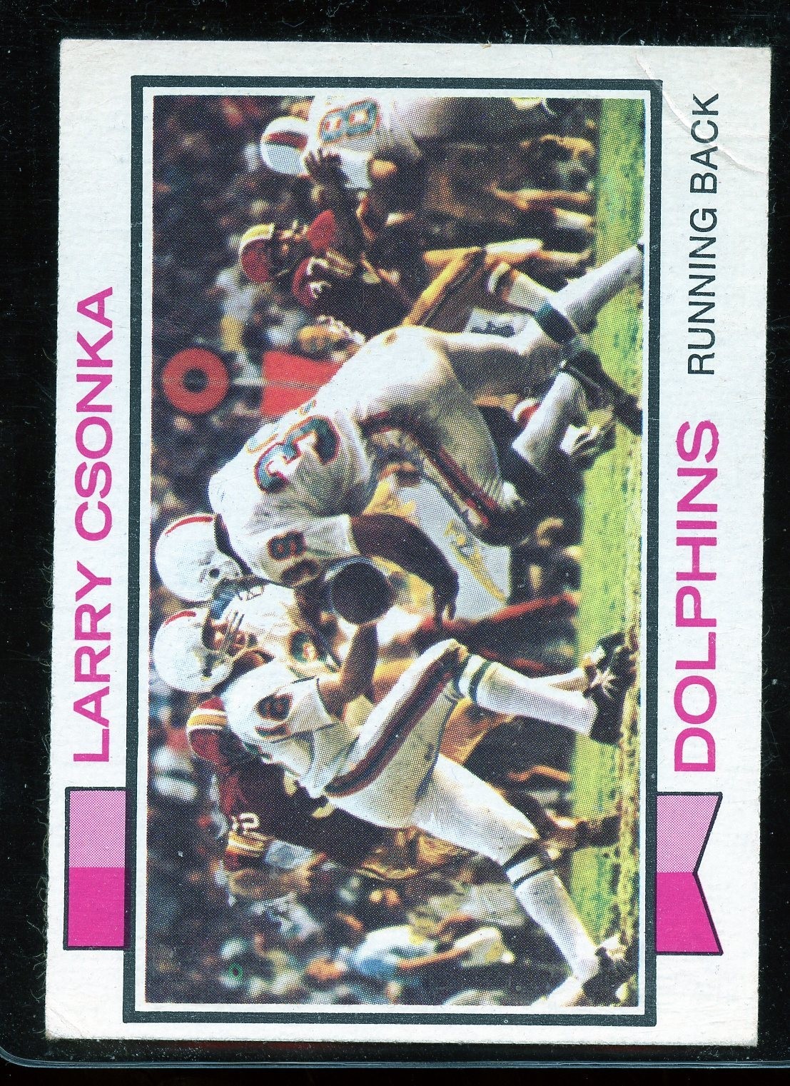 1973 Topps #100 Larry Csonka EX Dolphins